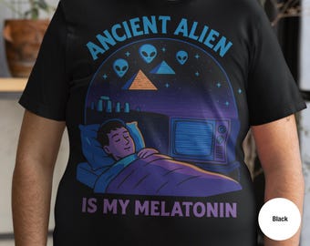 Grappig T-shirt Ancient Aliens: T-shirt UFO Conspiracy Theory