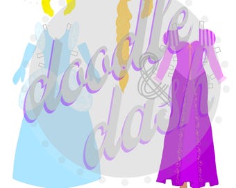 Paper Doll Princess Pack, Red Doll