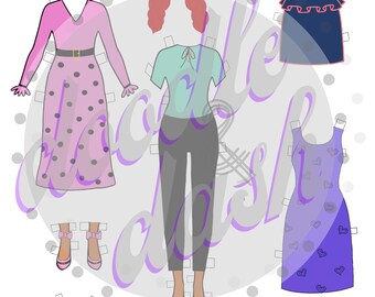 Lot de 11 tenues pour poupée bleue