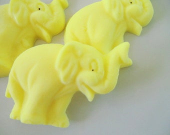 50 elephant soap favors - jungle baby shower favors - India wedding favors - safari birthday favors - elephant kids party favors - elephant