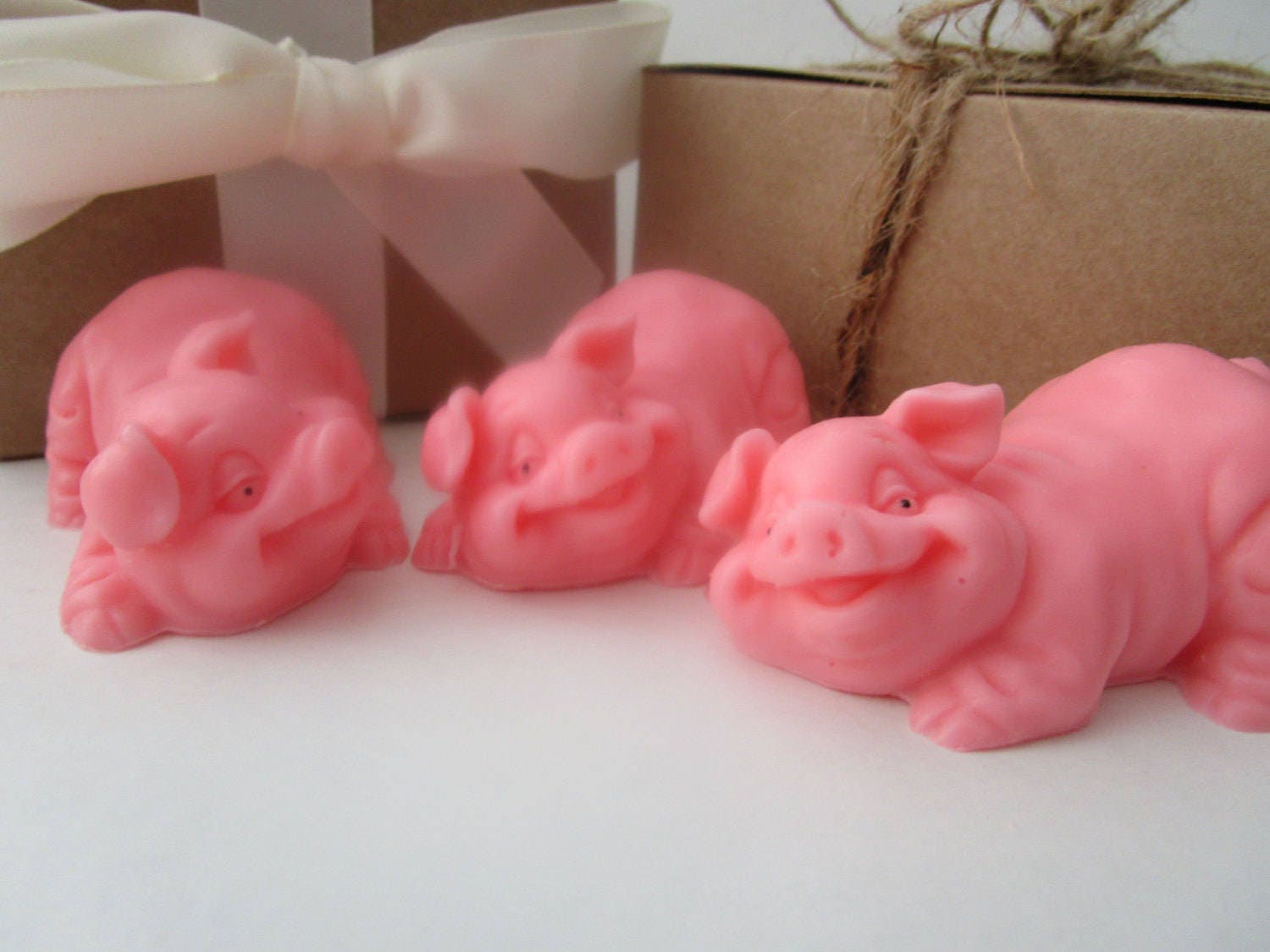 3 pig soap set gift for women gift for mom gift for her Etsy