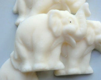 60 Elephant Soap - animal party favor, jungle baby shower favor
