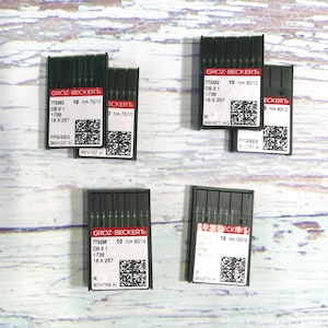 Industrial Sewing Machine Needles - Sold as Set DBx1 1738, 16x257 Regular and SES Needles, Size 10 - 16, See Description for Details