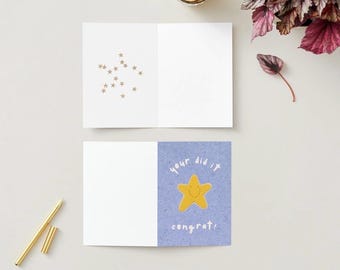 DIGITAL DOWNLOAD- “Your Did It. Congrat!” Funny Congratulations Card