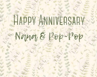 DIGITAL DOWNLOAD-Custom Anniversary Card with Song of Solomon 3:4 ; Cards for Grandparents/Parents Anniversary