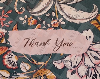 DIGITAL DOWNLOAD- Floral “Thank You” Note