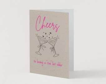 DIGITAL DOWNLOAD- Espresso Martini Birthday Card