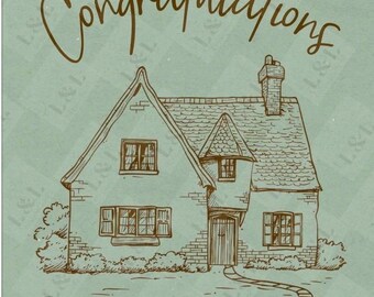 DIGITAL DOWNLOAD- “Congratulations” Cozy Housewarming Card