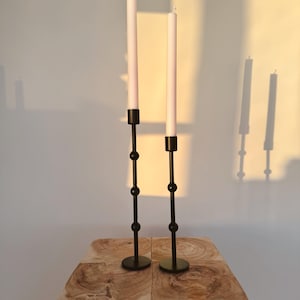Orb Iron Candle Holder Duo