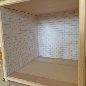 IKEA Flisat Casa de muñecas Subway Tile Background / Dollhouse Subway Tile Descarga digital / Dollhouse Wallpaper