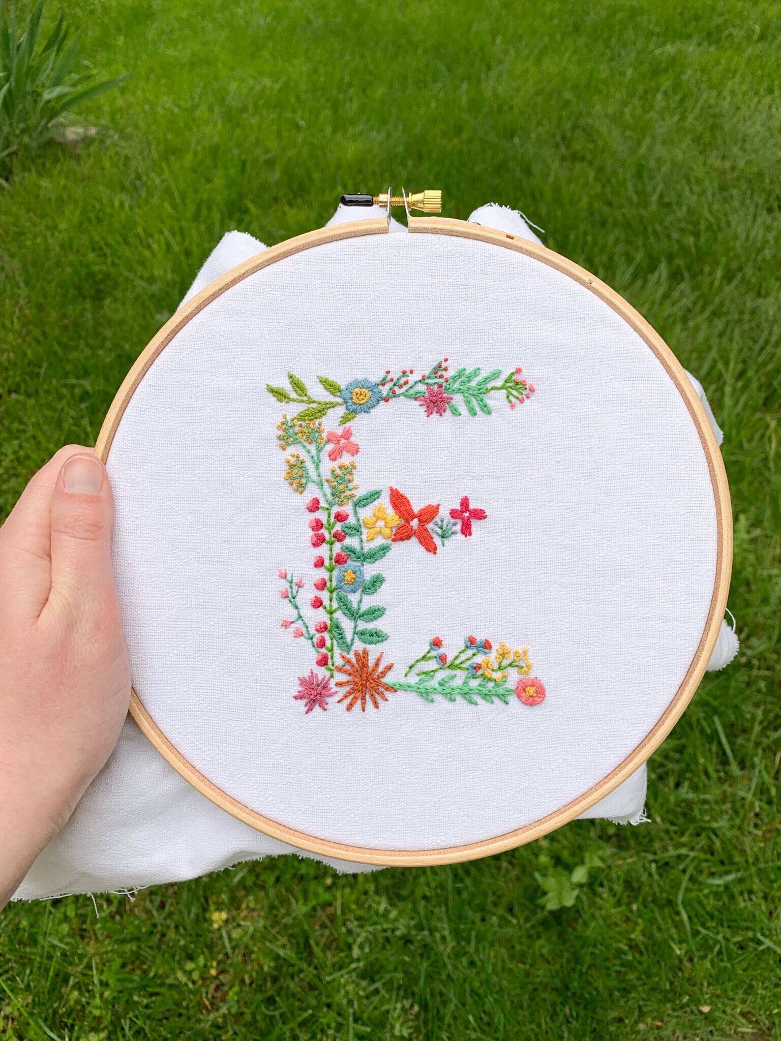 Manlo Full Embroidery Light Flower Stamped Cross Stitch 11CT DIY