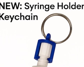 Normal Saline/Syringe Holder Clip Keychain - Nurses, Medics, and More!