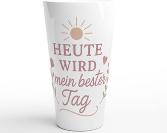 XXL ceramic mug with motivational quote – Perfect for coffee and hot drinks – Dishwasher and microwave safe