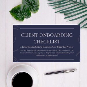 Client Onboarding Checklist | Client Management Template | New Business Onboarding Guide Process | Digital Onboarding Planner Toolkit