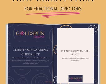 New Client Welcome Pack | Email Flow | Discovery Call Script | New Client Service Guide | Onboarding Client Bundle and Templates |