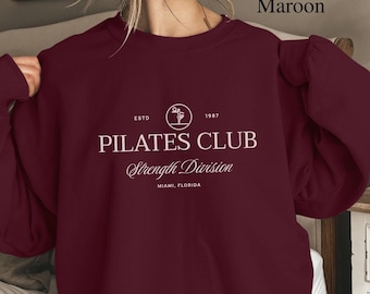 Pilates Club Sweater, Pilates Sweatshirt, Pilates Teacher Gift, Pilates Gift For Her