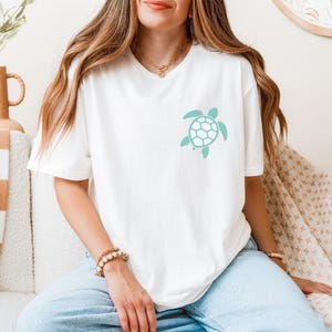 Turtle T-Shirt, Sea Turtle Tee, Tortoise Shirt, Ocean Turtle Top, Marine Animal Tshirt, Beach Lover Gift, Coastal Clothing, Nature Inspired