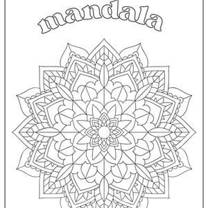 Libro da colorare mandala