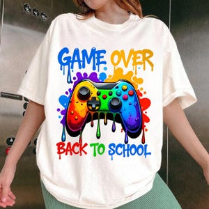 Back to School Game Over Students and Teachers Controller png, school png, school life png, School vibes png, sublimate designs download