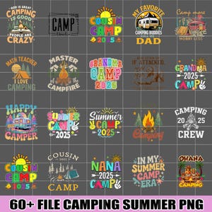 60+ Files Camping PNG Bundle, Camping Plan Png, Campfire Png, Camping Party Png, Vacation Family Png, Camping Design Png, Digital File