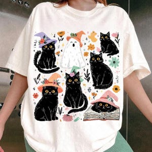 Black Cat Ghost Png, Ghots Cat Png, Retro Halloween Png, Floral Png, Black Cat Png, Fall Png, Halloween Cat Mama Png, Autumn Png