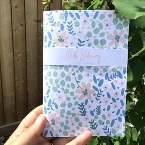 cahier en papier mini cahier bohème journal de fleurs papeterie de fleurs papeterie sur le thème mignon fait main local alberta canada Etsy