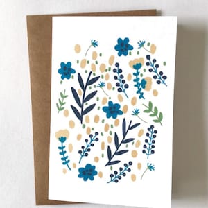 Greeting card blank Canada cards flower set paper birthday thank you gift handmade instagram etsy