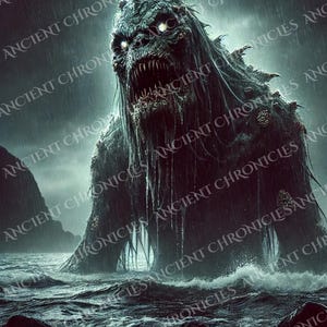 Ensemble de papiers peints d'horreur folklorique écossais - Nuckelavee, Kraken, Banshee et bêtes du Loch (5 JPG)