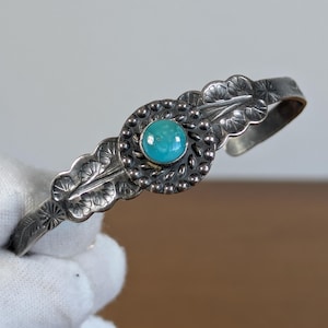 Small Vintage Sterling Turquoise Bracelet