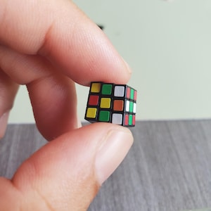 1cm playable working mini Rubik cube and puzzle toy|dollhouse miniature|gift for boy