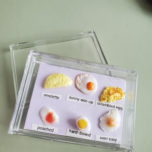 dollhouse miniature realistic egg gift box set