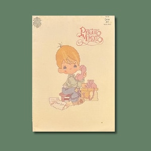 Precious Moments &quot;Dear Jon&quot; Counted Cross Stitch Pattern Book Grandpa Miracles Friends Storms