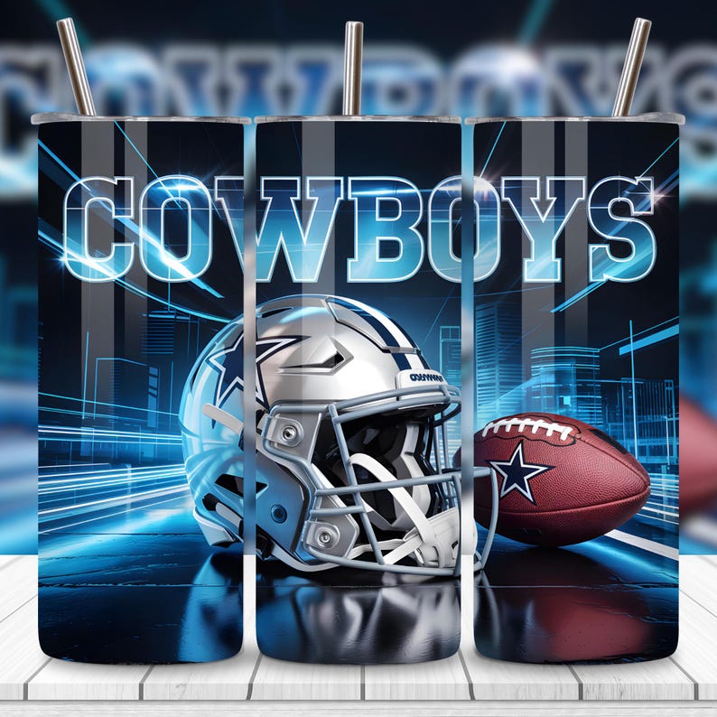 Cowboys 20oz Tumbler Wrap, 20oz Sports Tumbler Sublimation Design ...