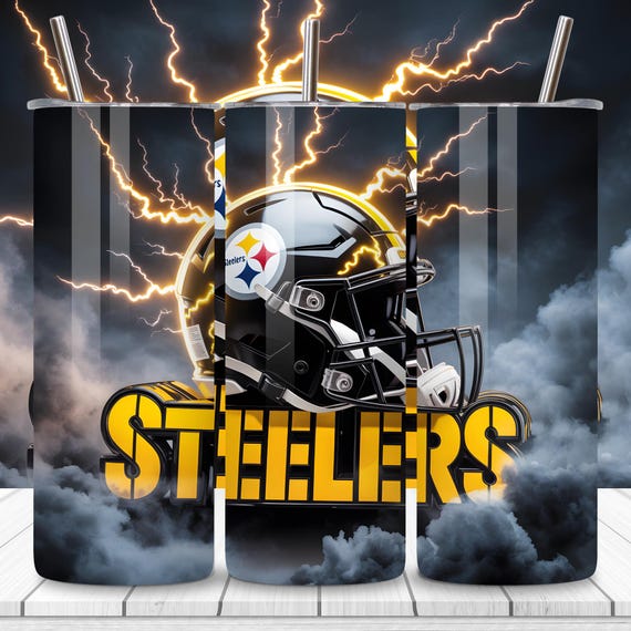 Best Selling Steelers 20oz Tumbler Wrap PNG | Sport Mascot Sublimation Tumbler Design | Football Team 20oz Skinny Tumbler Wrap | Digital PNG