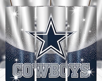 Cowboys 20oz Tumbler Wrap, 20oz Sports Tumbler Wrap Design | Game Day PNG | Mascot Tumbler Sublimation Design | Digital Download for DIY