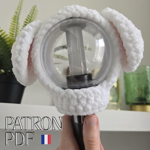 FR | Patron Crochet PDF | ENHYPEN Light Stick Cover | Sunghoon (Baekgu)