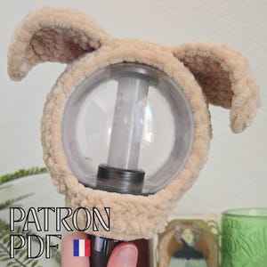 FR | Patron Crochet PDF | ENHYPEN Light Stick Cover | Jake (Golden Retriever)