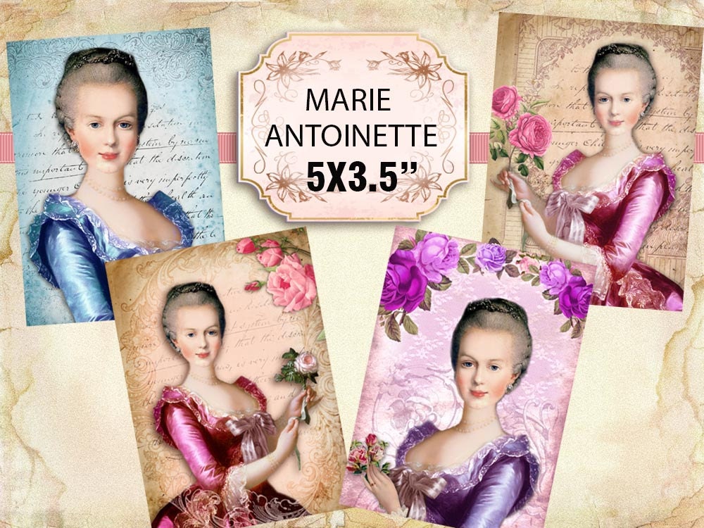 Printable Beautiful Marie Antoinette Images Shabby Chic | Etsy