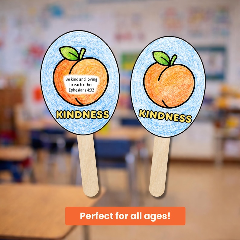 Fruit of the Spirit KINDNESS Wand Craft, Printable Bible Activity for ...