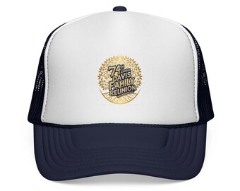 Family Reunion Trucker Cap, Personalized Hat, Adjustable Cap for Gatherings, Outdoor Events, BBQs, Fun Family Gifts