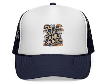 Copy of Family Reunion Trucker Cap, Personalized Hat, Adjustable Cap for Gatherings, Outdoor Events, BBQs, Fun Family Gifts
