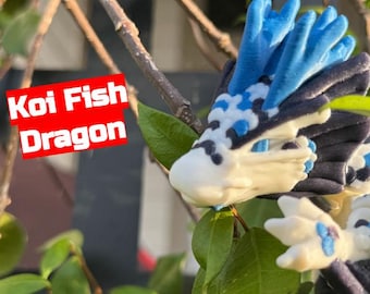 Articulated Koi Dragon: Cinderwing3D Design, 3D Printed