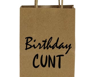 Novelty Birthday Gift Bag: Rude Inappropriate Gift Giving