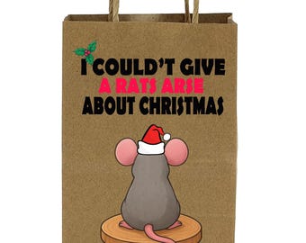 Funny Christmas Gift Bag, Rude Novelty Design