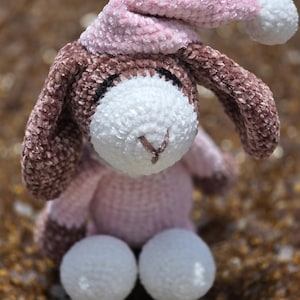 Crochet Sleepy Pajama Hound Dog Handmade Amigurumi Plushie