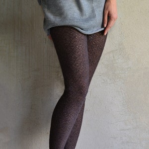Knit merino leggings Slim fit yoga pants Knitted wool leggings Spring lace trousers home leg warmers Warm leggings Skinny ladies tights