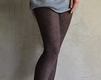 Knit merino leggings Slim fit yoga pants Knitted wool leggings Spring lace trousers home leg warmers Warm leggings Skinny ladies tights
