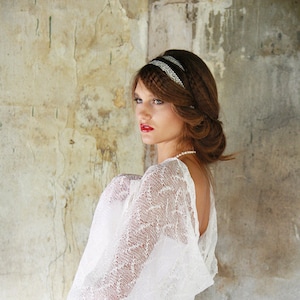 Bridal Lace scarf Wedding shawl Linen Scarf Champagne bridal cover up Off white scarf boho Wedding Stole Knitted Wrap Scarf Ivory Shawl