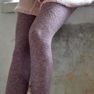 Strick Alpaka Leggings Slim Fit Hose Herbsthose Woll Leggings Strick Leggings Winterhose Alpaka Strickhose Warme Leggings Skinny Hose