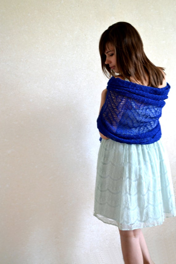shawl for royal blue dress